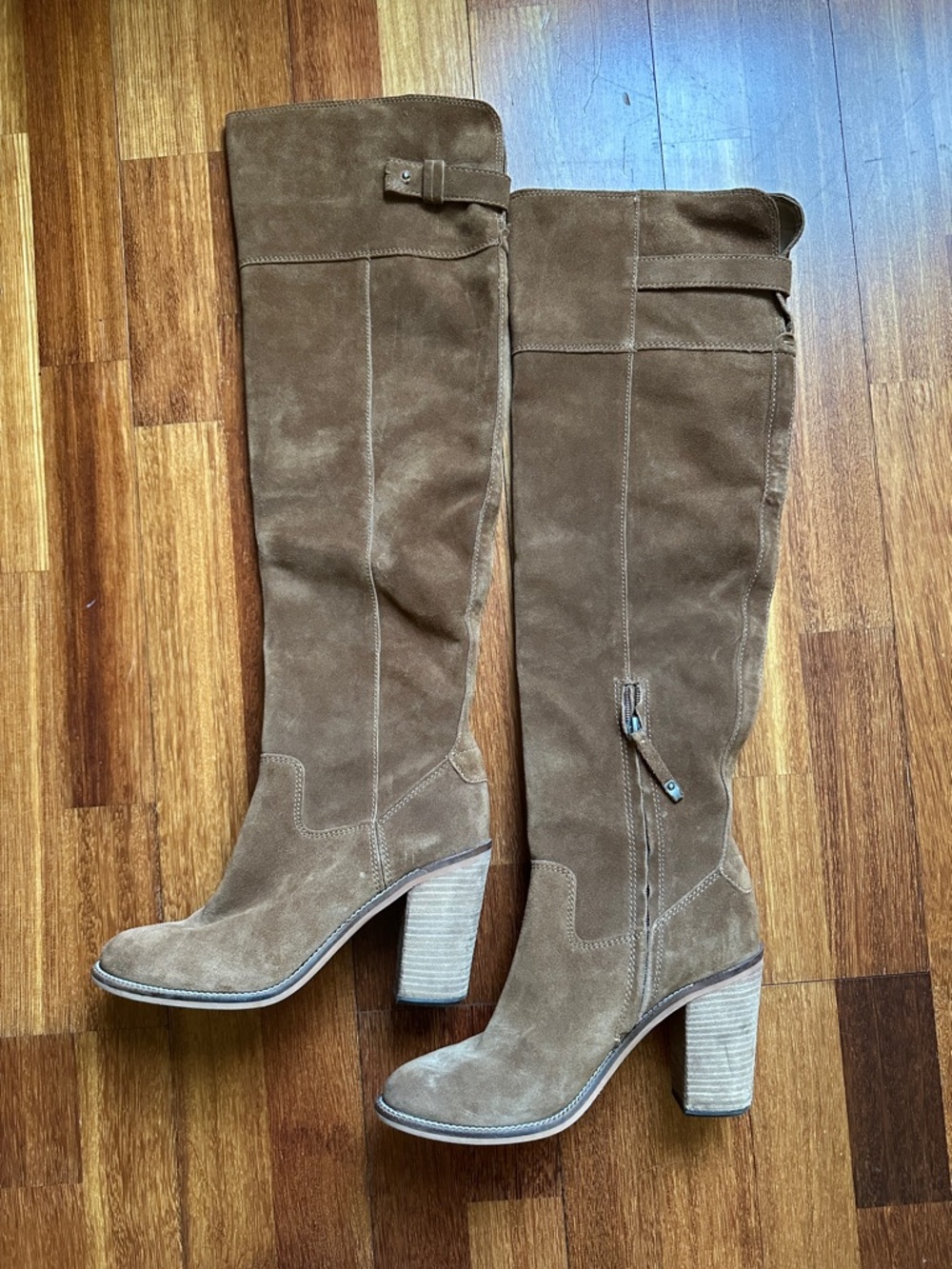 Dolce Vita Tall Suede Over-the-Knee Boots in Brown